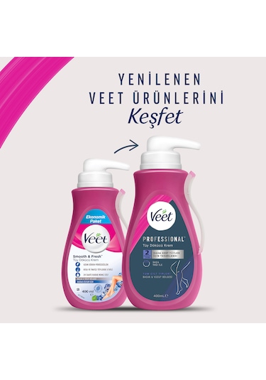 Veet Professional Tüm Ciltler için Tüy Dökücü Krem 400 ML