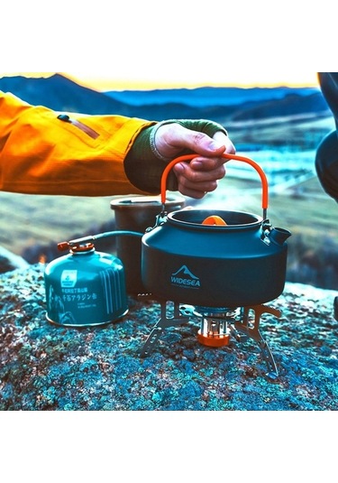 Wondernest Yürüyüş Yok Wskt-1000ml Wıdesea Su Sertifikalı Piknik Kamp Isıtıcısı Içermez Fda Onaylı Cezve Çaydanlık Bpa Free Gb 12cm