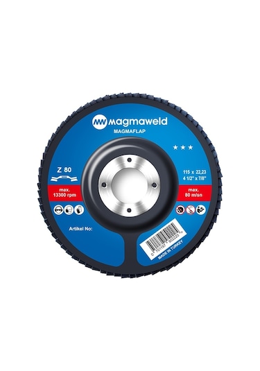 Magmaweld 115X22 Mm Zr 80 Kum Flap Disk 10 Adet