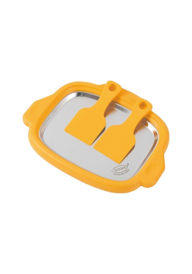 Monyee 304 Çelik Mutfak Aleti: Çok Amaçlı Dondurma Ve Yoğurt Pişirme Tepsisi, Evde Taze Izgara Sarı