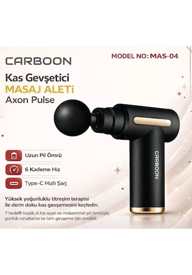 Carboon Mas-04 Masaj Aleti 4 Başlıklı Dokunmatik