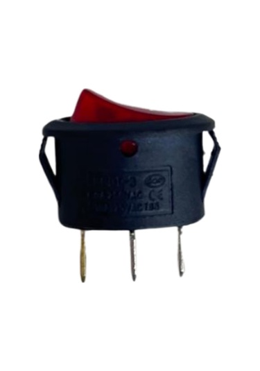 Oval On-off Işıklı Anahtar 3 Pin Switch 10 Adet