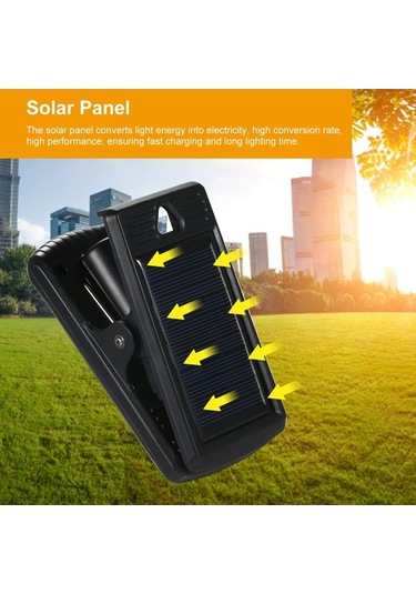 Pazly 2 Adet Siyah Güneş Enerjili 40 Ledli Işık, Ip65 Su Geçirmez, 2000mah Pil, İnsan Ve Işık Sensörlü, 3.5w