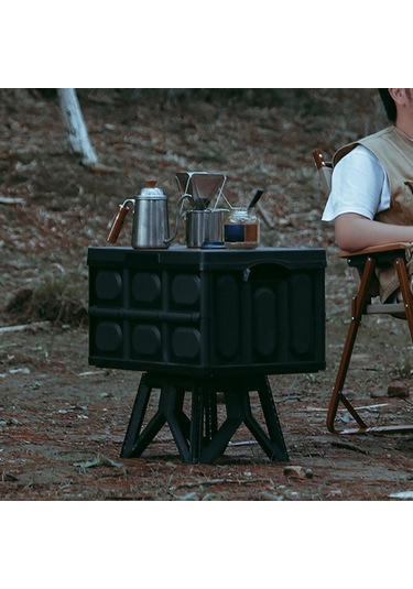Suofeng Kamp Balıkçılık Plastik Katlanır Sandalye Uzun - Siyah Siyah