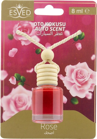 Esved Begonvil Çiçeği Kokusu Sprey 400 ML + Gül Kokusu Araba Kokusu 8 ML
