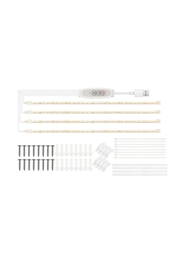 Reedark Bitki Büyüme Lambası: 4 Seviye Parlaklık, 24 Saat Zamanlayıcı, Usb Bağlantılı Kırmızı Ve Sıcak Led Işık Diğer