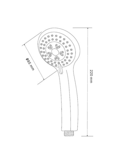 Voda El Duşu, Duş Başlığı 229700926 Krom