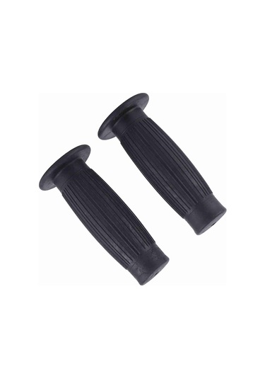 Konesam Motosiklet Lastik El Tutucu Seti: 22mm Sol-24mm Sağ, Dokulu Yüzey, Titreşim Emici, Kaymazsız, Klasik Tasarım Siyah