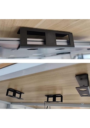 Homyl Altı Dizüstü Bilgisayar Montajı, Rafı 27mm Siyah