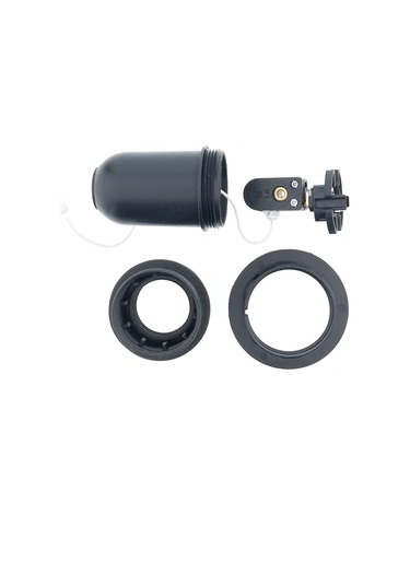 Tek-iş Duy E-27 Ipli Siyah Duy E27