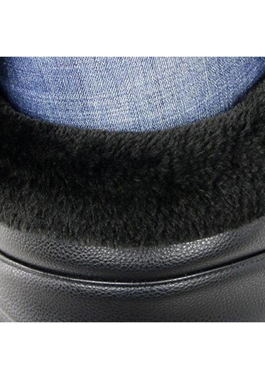 Homyl 35 Cm Su Geçirmez Motosiklet Sıcak Kneepad Bacak Siyah