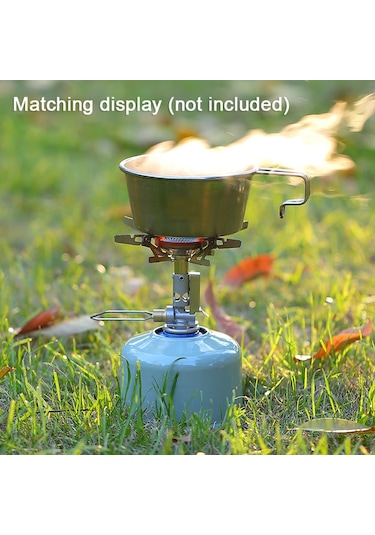 Alp Düz Gaz Sobası Roket Sobası 3.3kw Ateş Gücü Ayarlanabilir Ateş Gücü Gümüş