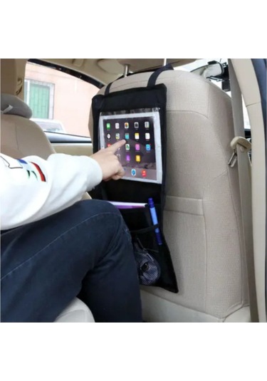Araba Araç Içi Oto Koltuk Arkası Tablet Tutucu Pratik Cepli Eşya Düzenleyici Çantası Organizer