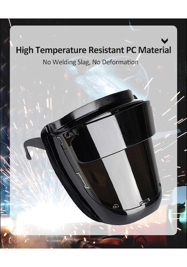 Yulong Hallow 180 Geniş Görüşlü Pc Kaynak Maskesi Siyah S