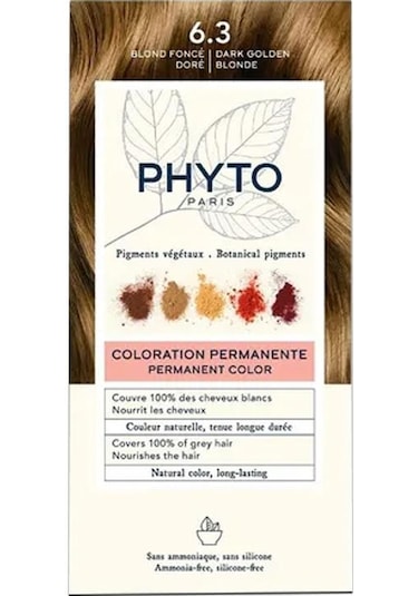 Phyto Phytocolor Bitkisel Saç Boyası - 6.3 Koyu Kumral Dore Yeni Formül