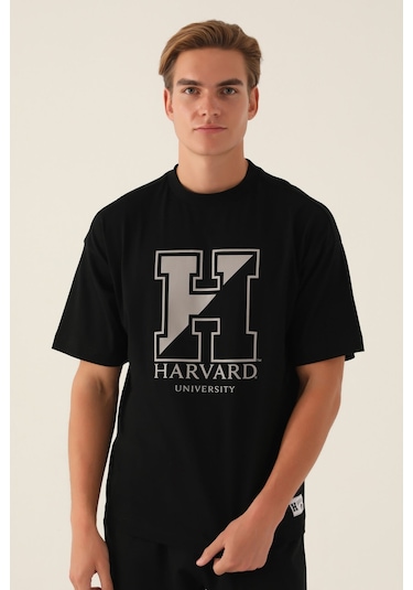 Harvard Universty Siyah Erkek T-shirt 5274-42840 Siyah