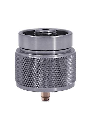 Jeehugo Kamp, Piknik, Mangal İçin Alüminyum Ve Bakır Mapp-coleman Gaz Pompa Adaptörü - Leakproof, Otomatik Kapatma, En417 Lindal Valfi Dönüştürücü Gümüş