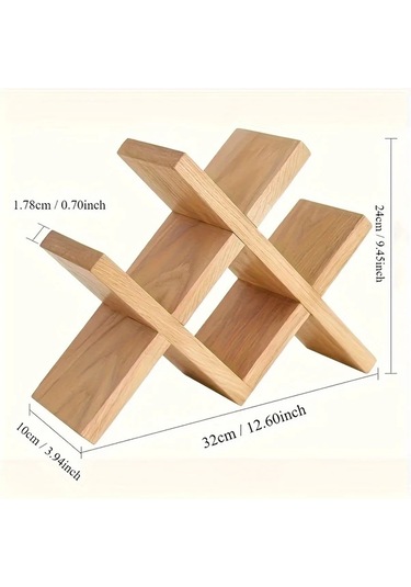 Maxaccess Avrupa Tarzı Ahşap Şarap Rafı: Çoklu Şişe Yuvası, Ev Dekorasyonu İçin