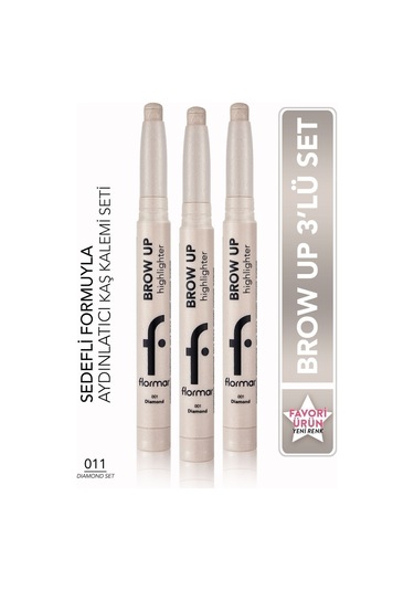 Flormar Brow Up Asansörlü Kalem Aydınlatıcı Seti 011 Diamond