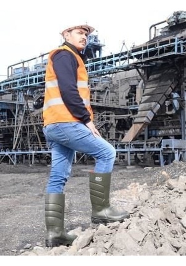 Pollyboot Vega 46 Numara Çelik Burunlu Çizme Poliüratan