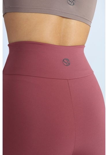 Soft&Basic Kadın Bıker Toparlayıcı Spor Tayt Bakır