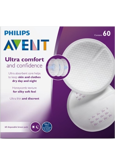 Philips Avent SCF254/61 Ultra Comfort Tek Kullanımlık Göğüs Pedi 60'lı