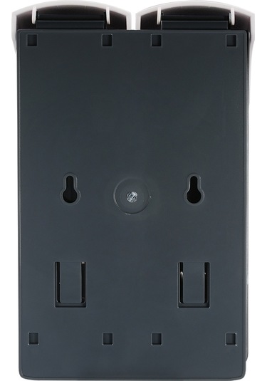 Symbee Çift Başlı Duvar Tipi Sabunluk, 300ml Şampuan & Duş Jeli Dispanseri, Kolay Kurulum, Deliksiz Montaj, Beyaz Beyaz