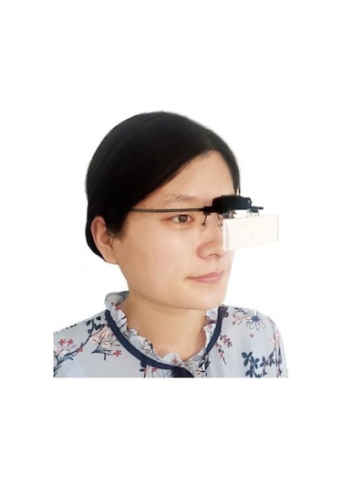 Işıklı Değişebilir 3 Lens Gözlük Büyüteç