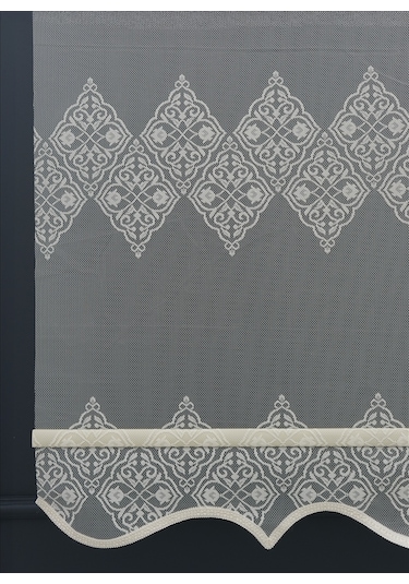 Çift Mekanizmalı Tül+stor Güneşlik Perde Çiftli Sistem - 2 Perde Tek Ürün Ekru