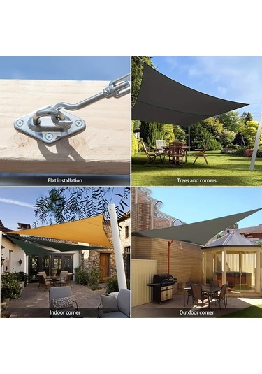 Willowhaven 9 Parça M4 Halat Gergi Seti Kanca Göz Bağlantılı 304 Paslanmaz Çelik Diğer