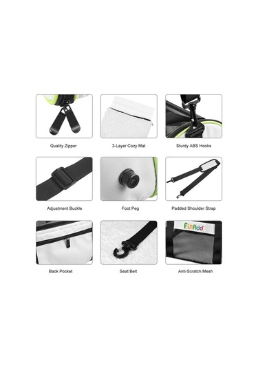 Dm Cbtx Funadd Pet Seyahat Taşıma Çantası - Omuz Askılı Katlanabilir Tote Gri