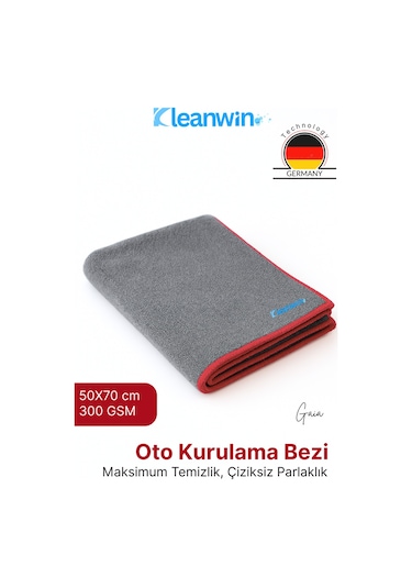Gaia Mikrofiber Bez 300 Gsm 50x70 Cm Oto Kurulama Havlusu Araç Yıkama Ve Cam Temizlik Bezi