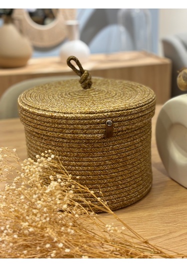 Victor Çok Amaçlı Düzenleyici Kapaklı Sepet,kapaklı Saksılık,kapaklı Organizer 26-20, Küçük Boy Hasır