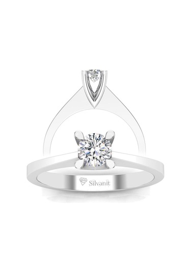 0,40 Karat F Renk Uluslararası Sertifikalı Pırlanta Tektaş Yüzük (464658270)