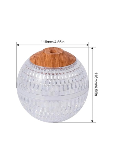 Sx-e346 Premium Küre Tasarımlı Oda Nemlendirici Led Ambiyans Işıklı Soğuk Buhar Difüzör