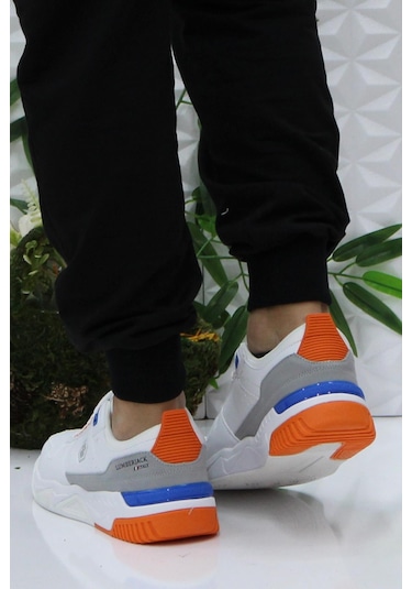 Lumberjack Bavıara Beyaz Turuncu Rahat Ürün Sneaker Erkek Ayakkabı 001