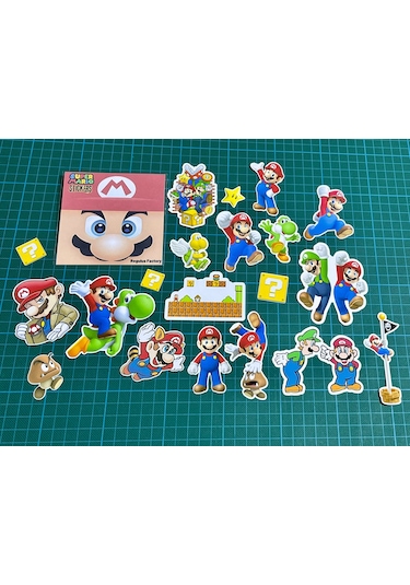 Super Mario Sticker Set 20 Parça