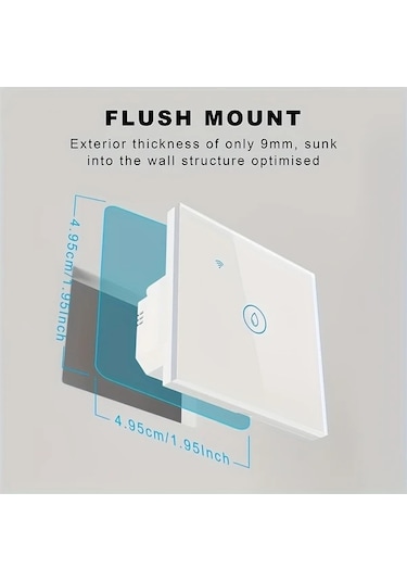 Xuweiwei Tuya Akıllı 40a Wifi Dokunmatik Anahtar Beyaz Su Isıtıcı Klima Ses Kontrolü Alexa Google Home 110 220v