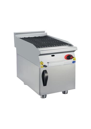 Karacasan Endüstriyel 900 Seri Dolaplı 40 Cm Doğalgazlı Lavataş Dökümlü Izgara