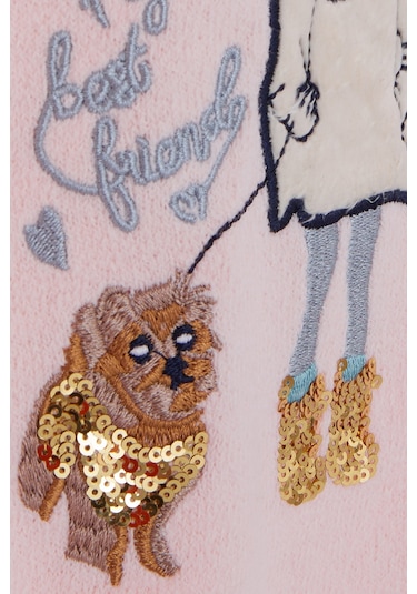 Breeze Kız Çocuk Triko Kazak Pullu Nakışlı Kız Baskılı 1.5-5 Yaş, Pudra Breeze Kız Çocuk Triko Kazak Pullu Nakışlı Kız Baskılı 1.5-5 Yaş, Pudra