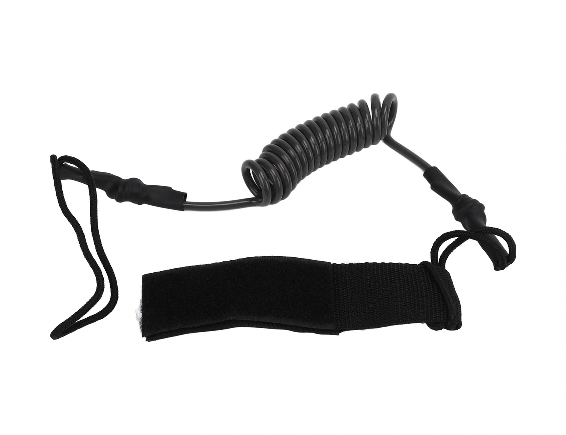 Vkemall Tpu Kayak Kayık Çubuk Güvenlik Kordonu: Dalgalar Tahtası İçin Kayıp Engelleme, Esnek Yaylı, Halka Kanca Ve Ayarlanabilir, Siyah