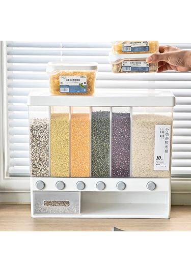 Ambition 1 Adet Pirinç Dağıtıcı Gıda Dağıtıcı 26lb Pirinç Davul