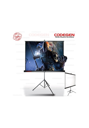 Codegen Tx 20 200x200 Ayaklı Projeksiyon Perdesi