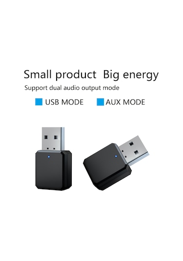 Cbtx KN318 Bluetooth 5.1 Çift Çıkış AUX USB Stereo Ses Alıcısı
