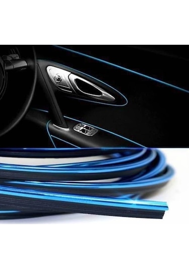 Bmw F30 Araç Içi Nikelaj Mavi 2 Metre Torpido Ip Trim Fitili