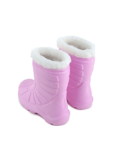 Gezer Kız Çocuk Kışlık Boğazdan Peluşlu İçi Sıcak Astarlı Su Geçirmez Yağmur Kar Bot Çizme Pembe