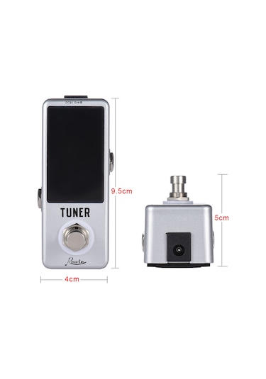 Mini Kromatik Tuner Pedal Etkisi Led Ekranlı Gitar Bas İçin Gerçek Bypass