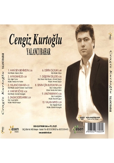 Cengiz Kurtoğlu - Yalancı Bahar Cd