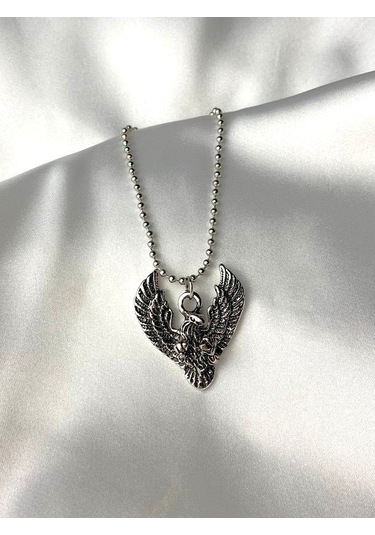 Gotik Kartal Pençe Gümüş Kaplama Erkek Kadın Kolye Çok REnkli