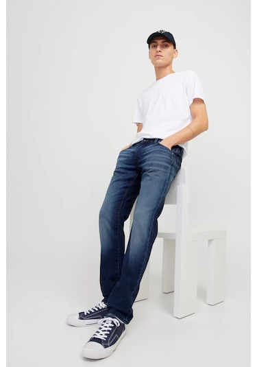 Jack & Jones Jjimike Jjfox İ.k. Ge 424 Erkek Jean 12269601 Mavi